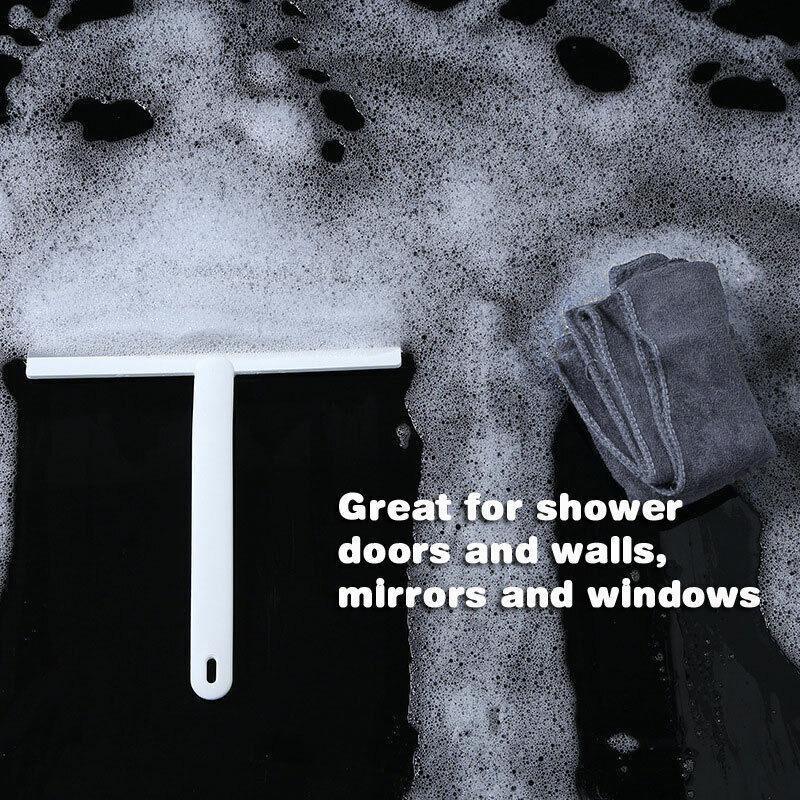 Shower Squeegee Bathroom Mirror Window Glass Cleaner Wiper Home Cleaning Tool - Green