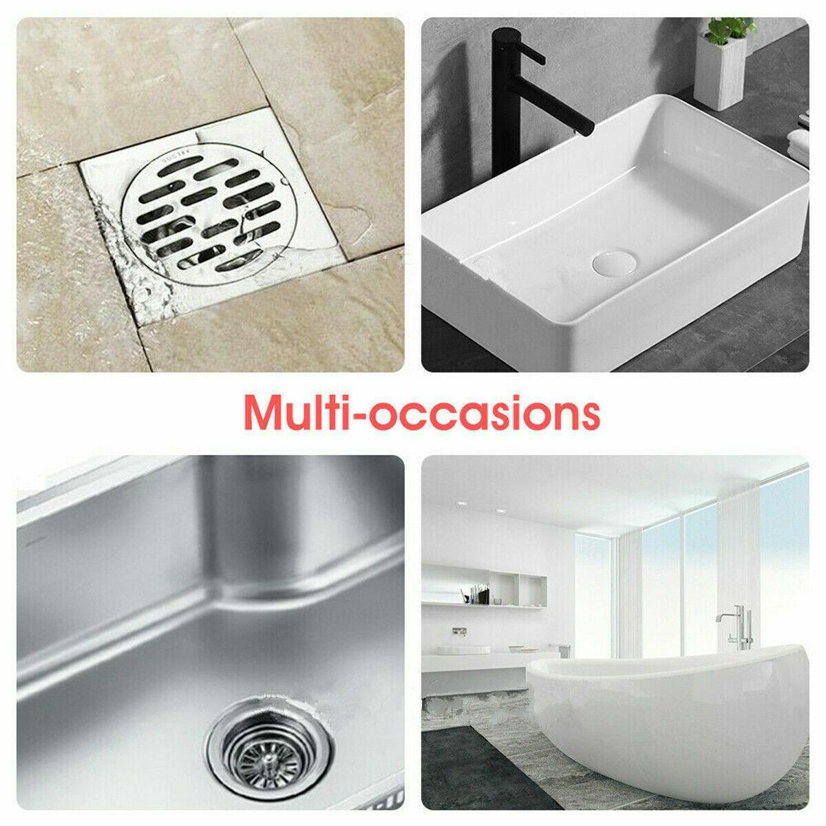 New Bathroom Drain Hair Catcher Bath Stopper Sink Strainer Shower Filter Covers - Grey