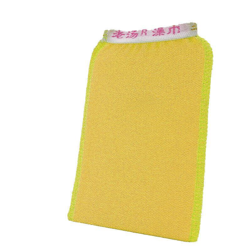 5 Pcs Towel Exfoliating Bath Washcloth Viscose Scrub Mitten Towel - Orange *5 PCS