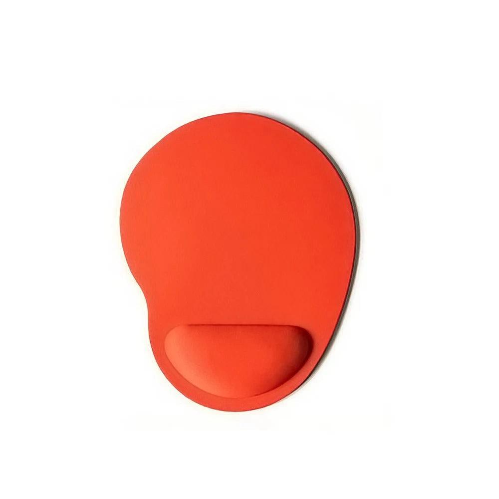 Comfort Mouse Pad with Built In Wrist Support Non Slip Ergonomic Mice Mat - Red