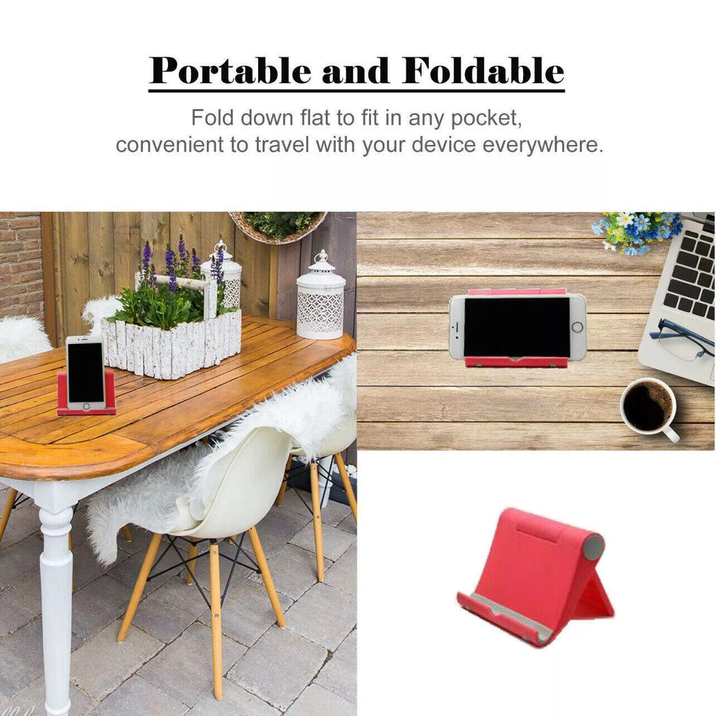 Desk Stand Holder for Mobile Phone Tablet iPad iPhone Samsung Universal Mount - Yellow