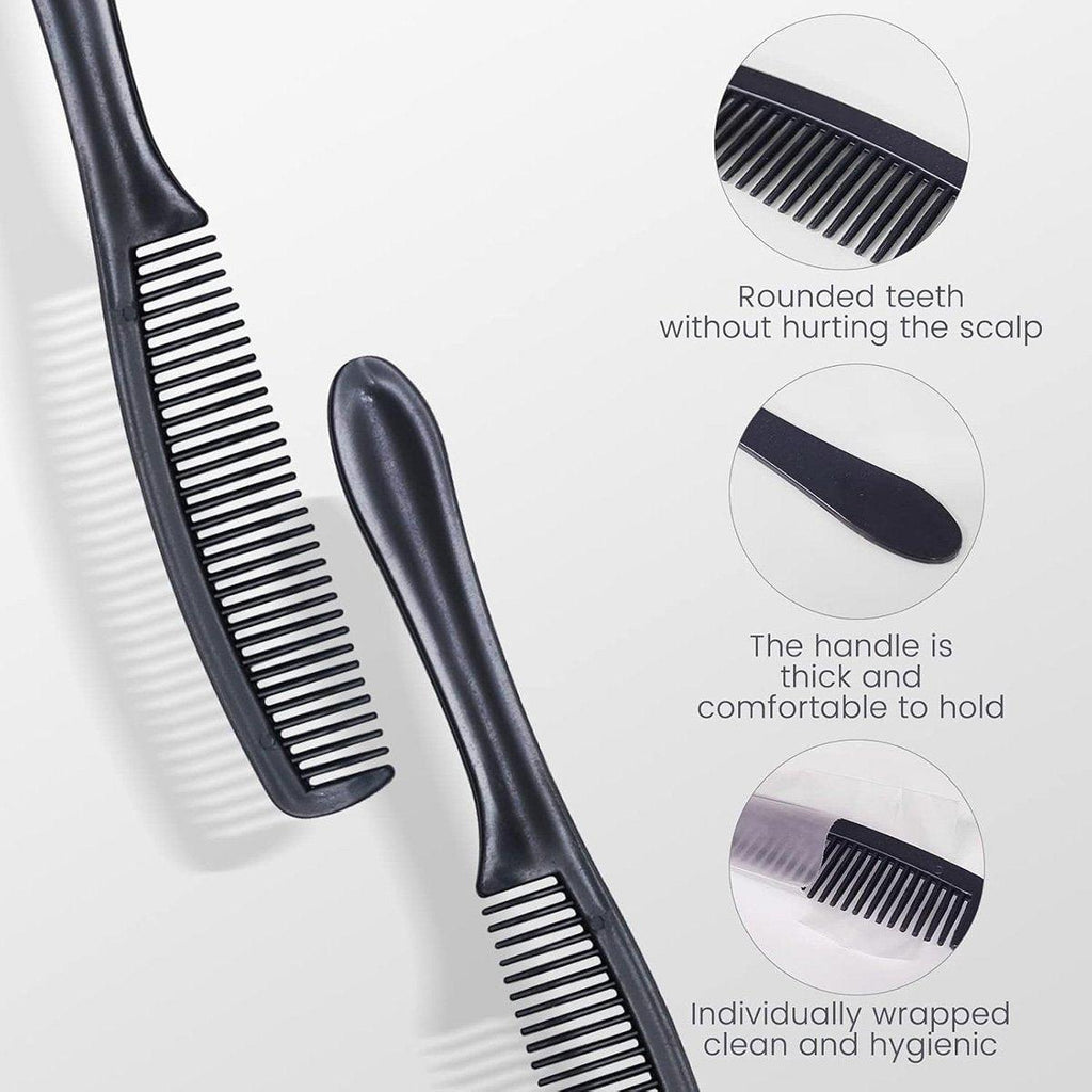 50PCS Individually Wrapped Combs for Hotel Guesthouse and Restaurant Bathroom - Blue