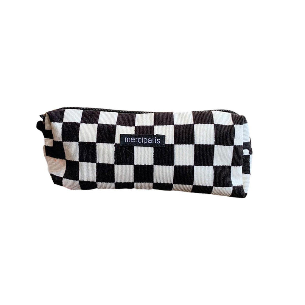 Large Capacity Pencil Case Organiser Bag Stationery Holder School Travel Pouch - Hong Kong Style