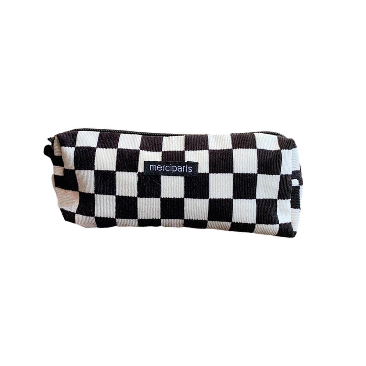 Large Capacity Pencil Case Organiser Bag Stationery Holder School Travel Pouch - Hong Kong Style