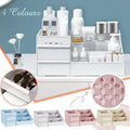 Cosmetic Makeup Organizer With Drawers Bathroom Skincare Storage Box Holder Case - Pink