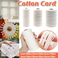 Cotton Rope Macrame Cord 1-12mm DIY Craft Tapestry Binding Decorative String - 6mm x 100m