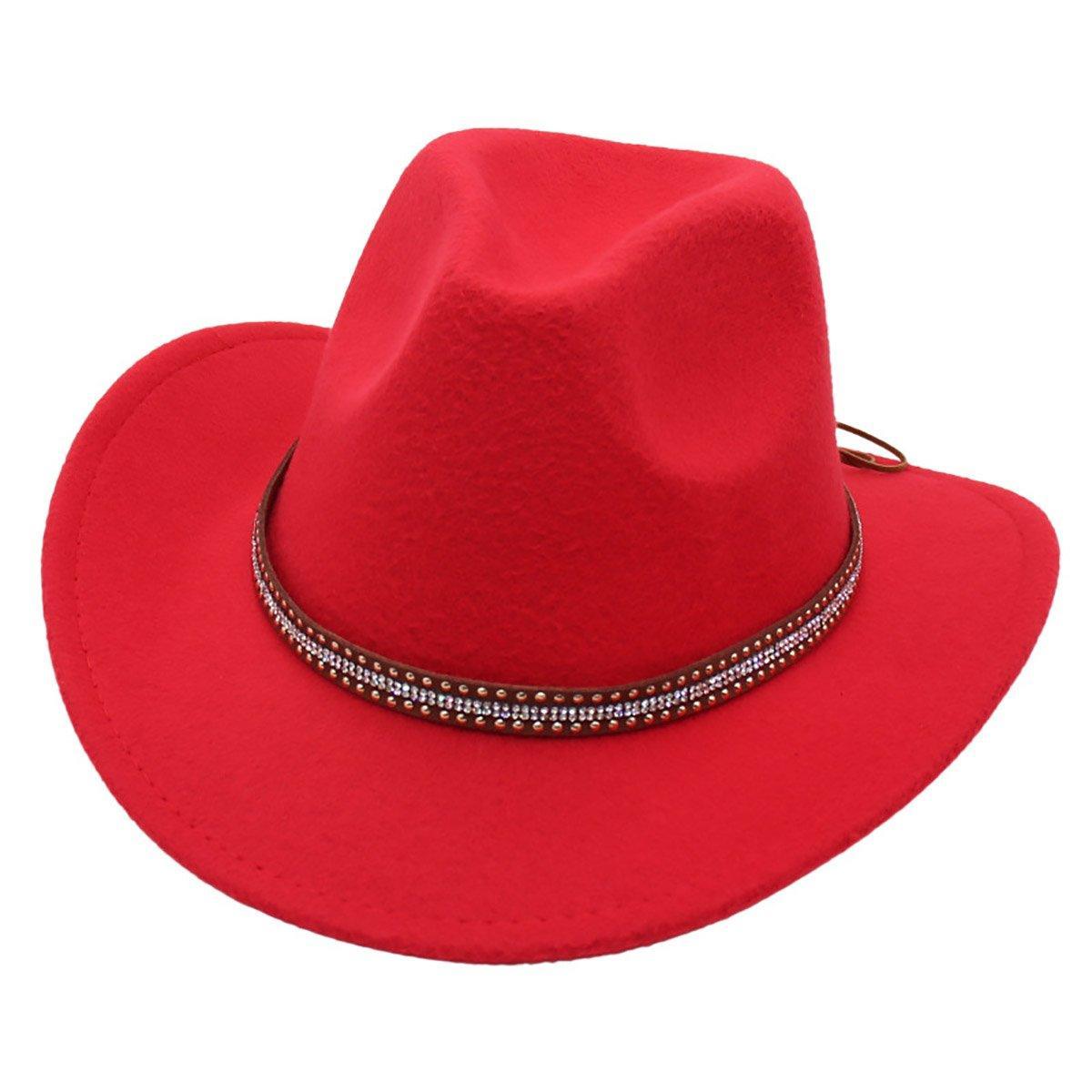 Western Cowboy Hat American  Jazz Hat for Men Women Upside Down Top Hat - White