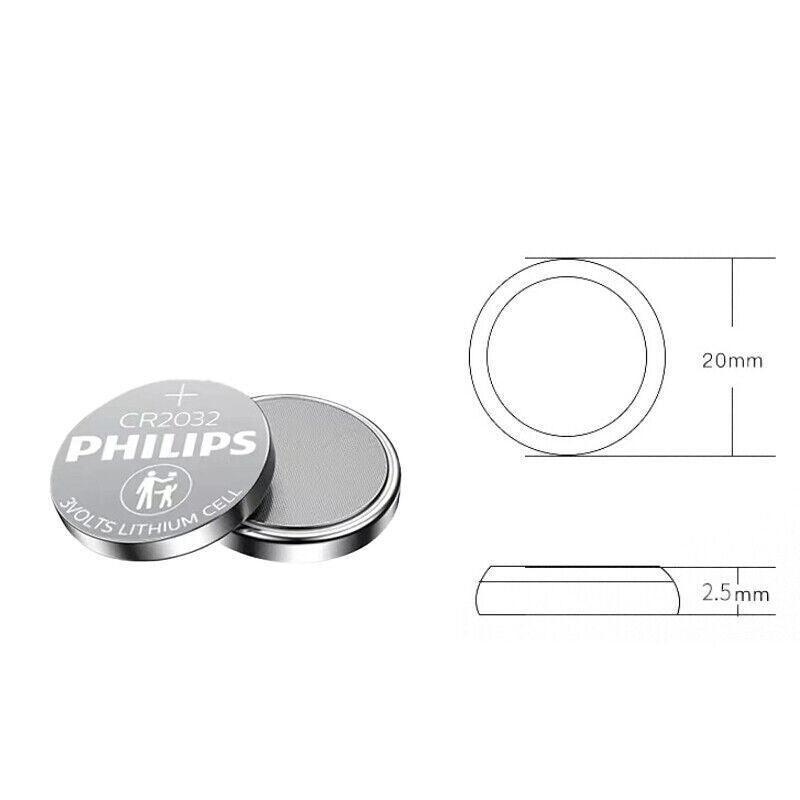 5-20Pcs Philips Cr1220 Cr1616 Cr1620 Cr1632 Cr2016 Cr2025 Cr2032 Button Battery - CR1220-5PCS