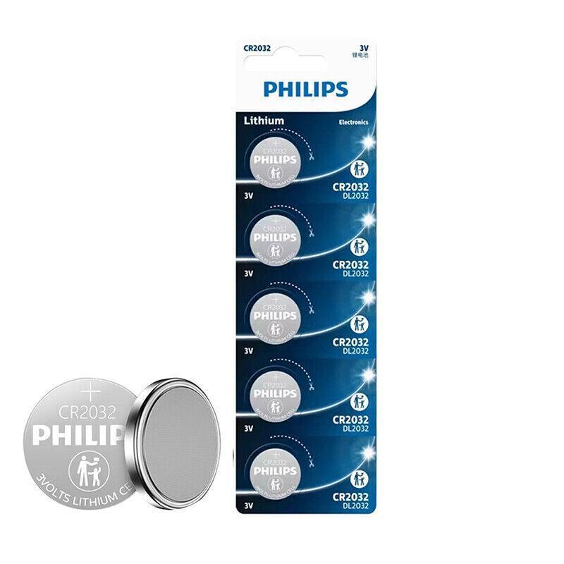 5-20Pcs Philips Cr1220 Cr1616 Cr1620 Cr1632 Cr2016 Cr2025 Cr2032 Button Battery - CR2025-5PCS