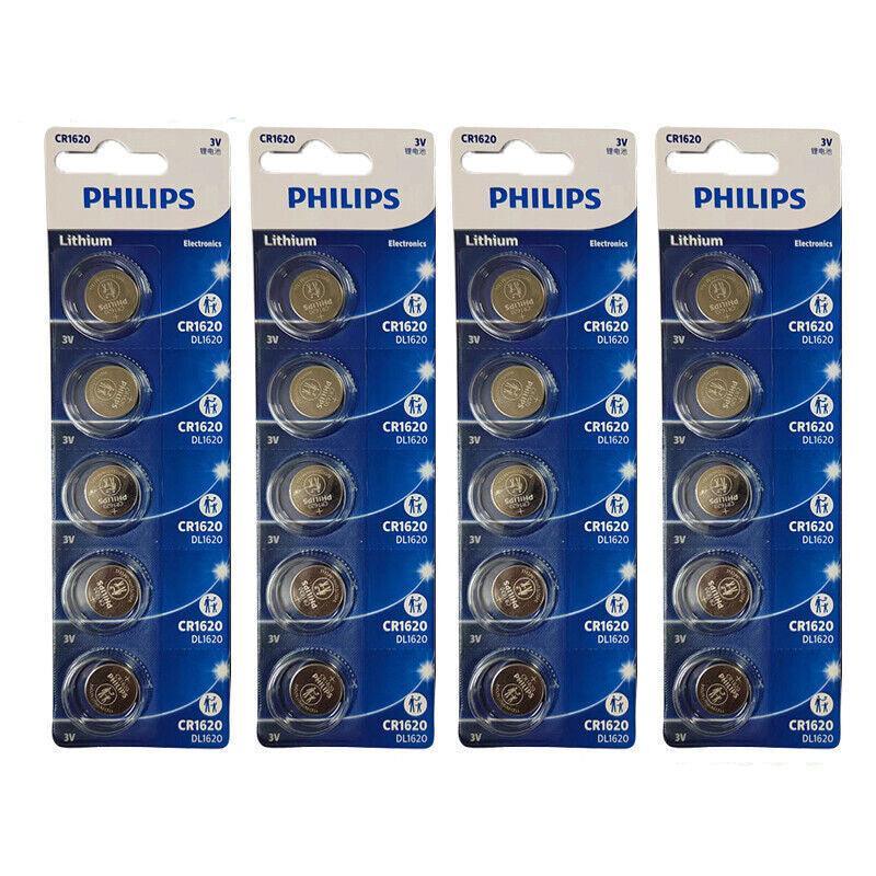 5-20Pcs Philips Cr1220 Cr1616 Cr1620 Cr1632 Cr2016 Cr2025 Cr2032 Button Battery - CR2032-5PCS