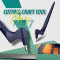 360-Degree Rotating Craft Cutting Tool with Precision Blade for Craft Art - White
