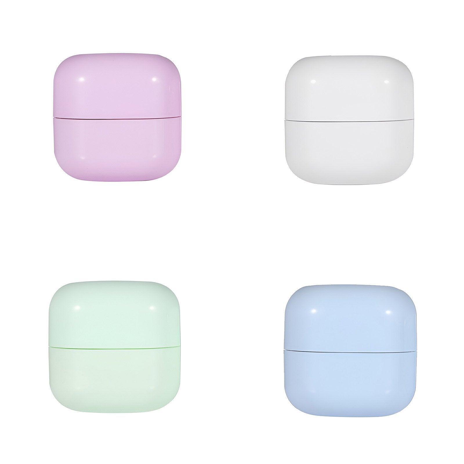 10PCS Square Lightproof Cream Jars Cosmetics Containers Skincare Lotion Makeup Jars - Green 50ml