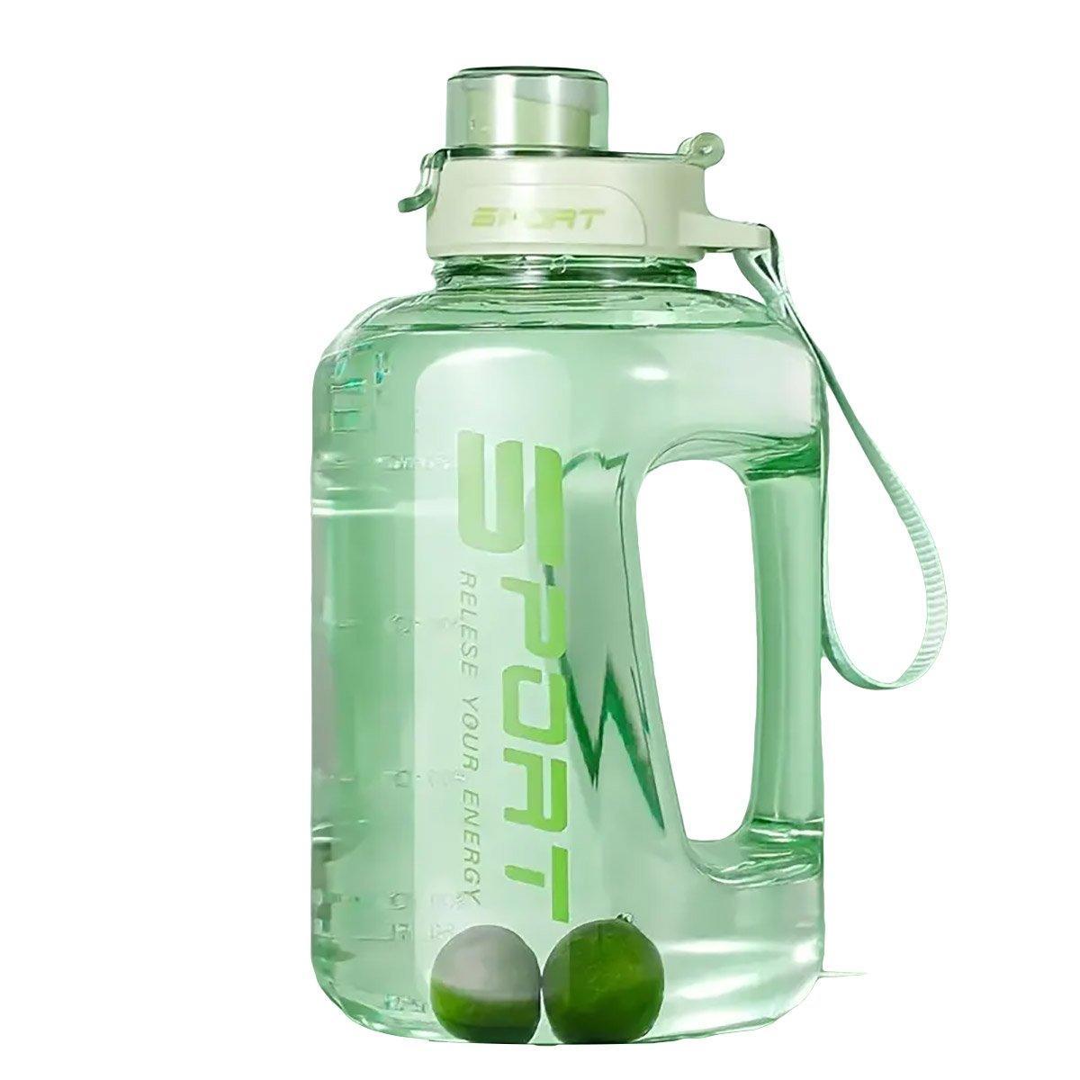 Large Capacity Water Cup Fitness Sports Water Bottle for Gym Outdoor Activities - Black