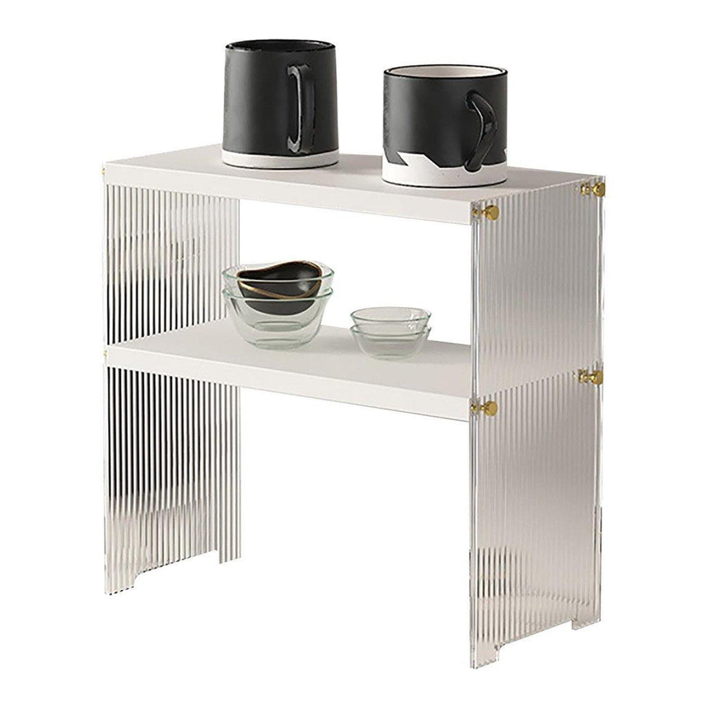 Acrylic Desktop Cup Holder Multi-Purpose Portable Storage Organizer For Home - Brown