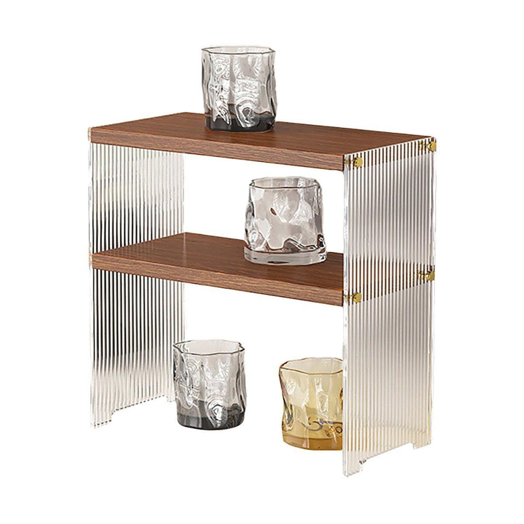 Acrylic Desktop Cup Holder Multi-Purpose Portable Storage Organizer For Home - White