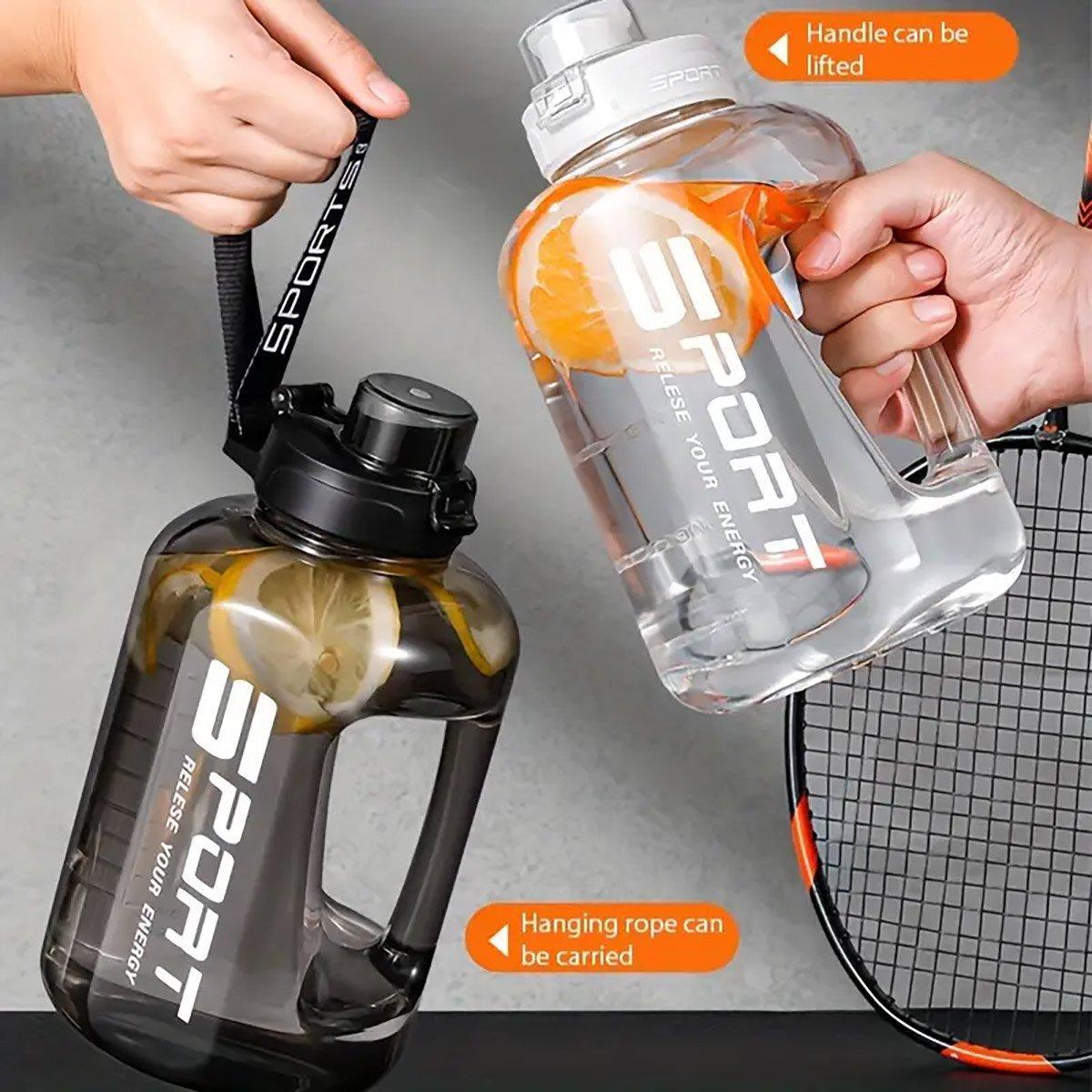 Large Capacity Water Cup Fitness Sports Water Bottle for Gym Outdoor Activities - Pink