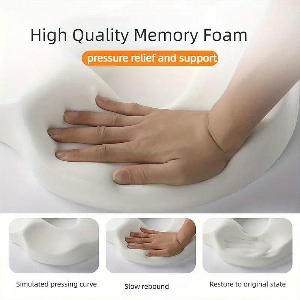 Memory Foam Seat Cushion Breathable Comfort Pad for Office Chair