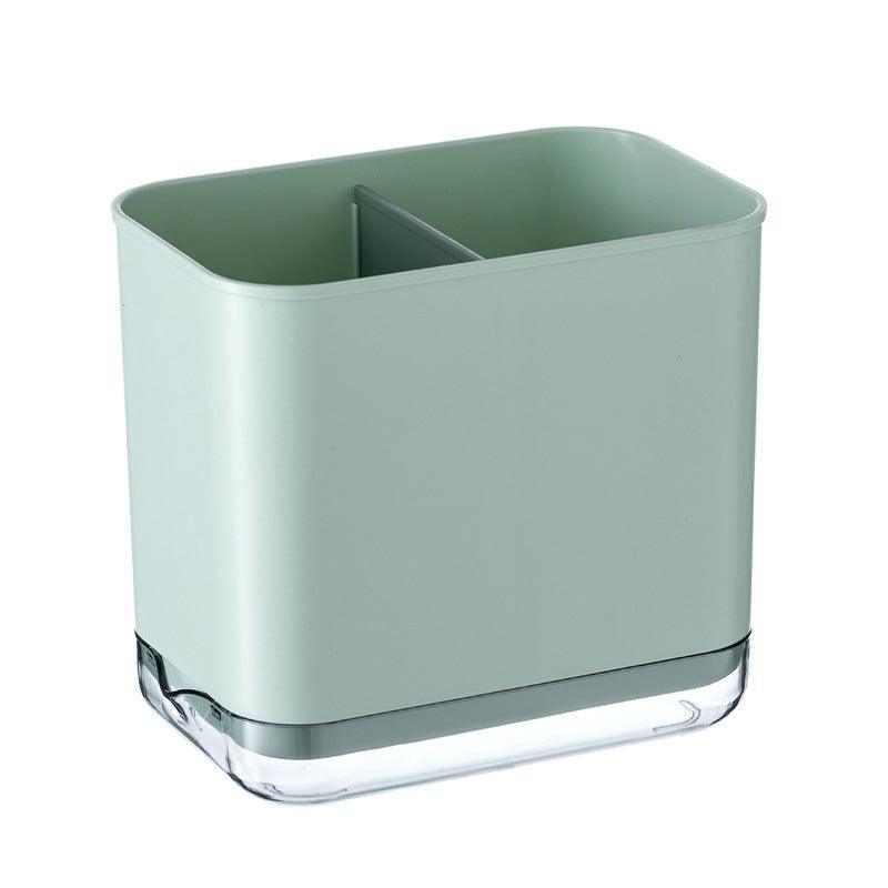Cutlery Drainer Basket Multifunctional Storage Holder Box Spoon Drain Rack - White