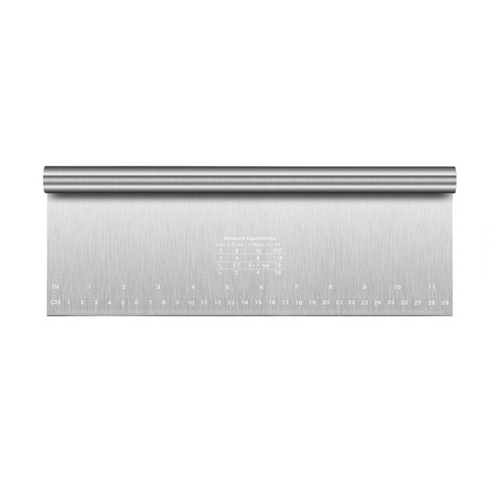 Stainless Steel Dough Cutter Knife Measurement Scraper Pastry Baking Tool - 15cm