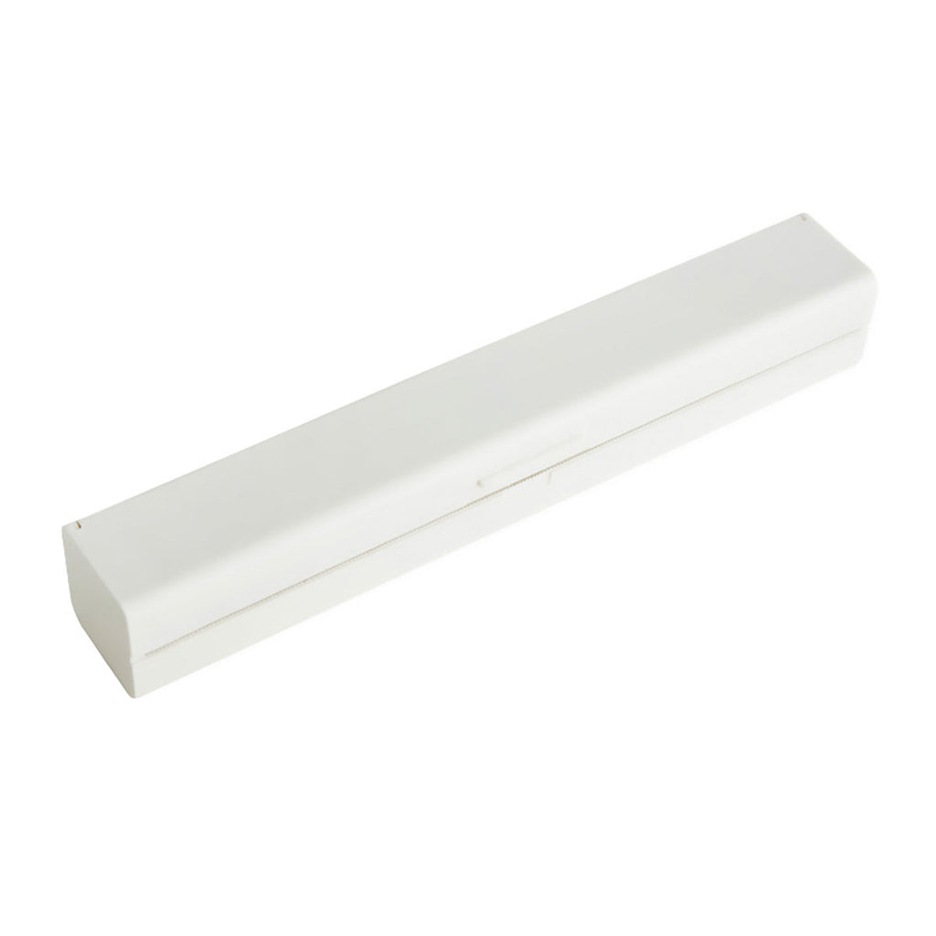 Plastic Food Wrap Dispenser Cutter Foil Cling Film Storage Holder Box Kitchen - White