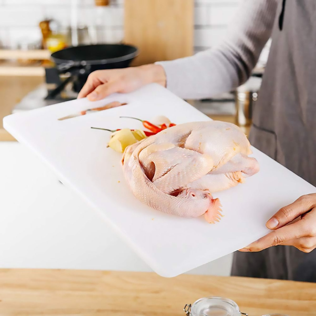 Plastic Cutting Board Small Size Chopping Board for Kitchen Food Prep Home Use - 40x25cm