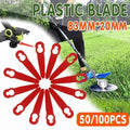 Grass Trimmer Plastic Blades Part Cutter Replace Acc Crop For Ozito Bosh Kuller - 100PCS