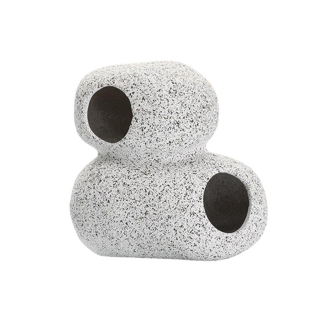 Clay Pot Aquarium Decoration Shrimp House Cichlid Breeding Tank Fish Nest - Double Hole