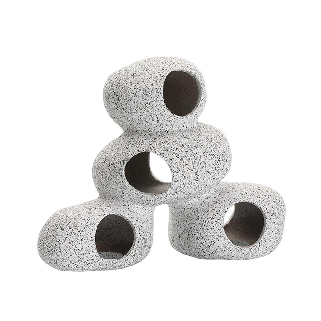 Clay Pot Aquarium Decoration Shrimp House Cichlid Breeding Tank Fish Nest - Five Holes