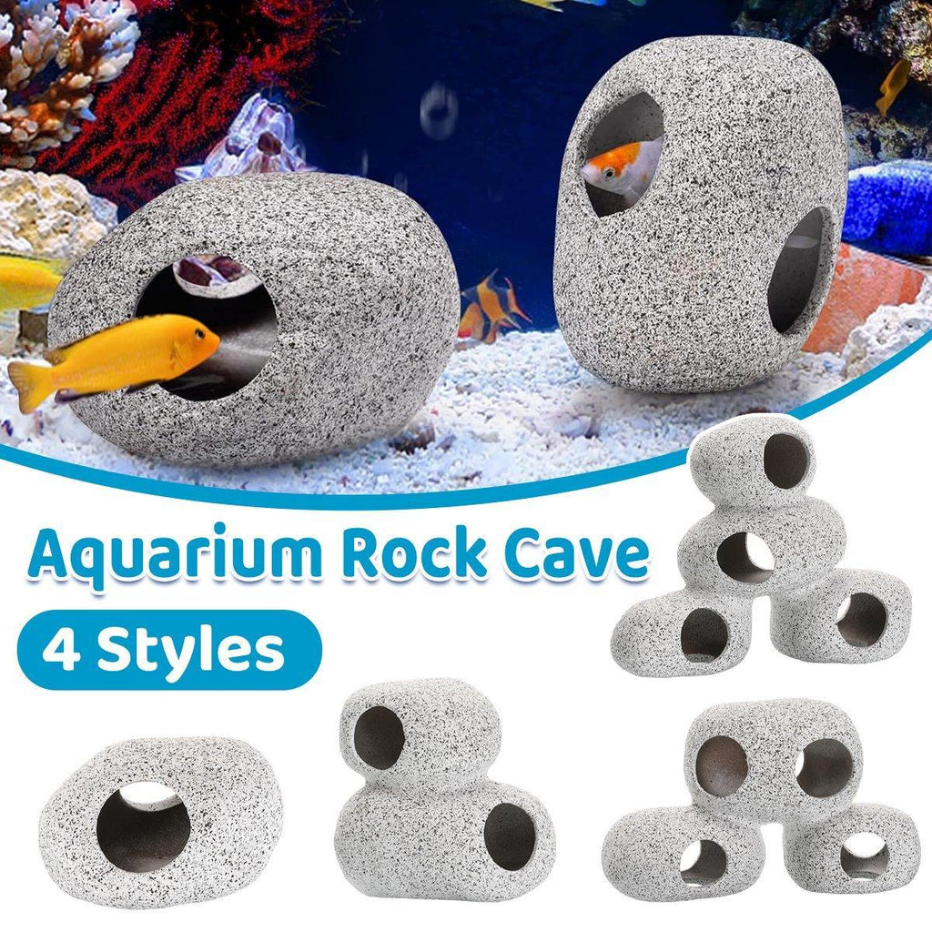 Clay Pot Aquarium Decoration Shrimp House Cichlid Breeding Tank Fish Nest - Ten Holes