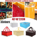 Pizza Delivery Bag Insulated Thermal Food Container Backpack Storage Insulated - White