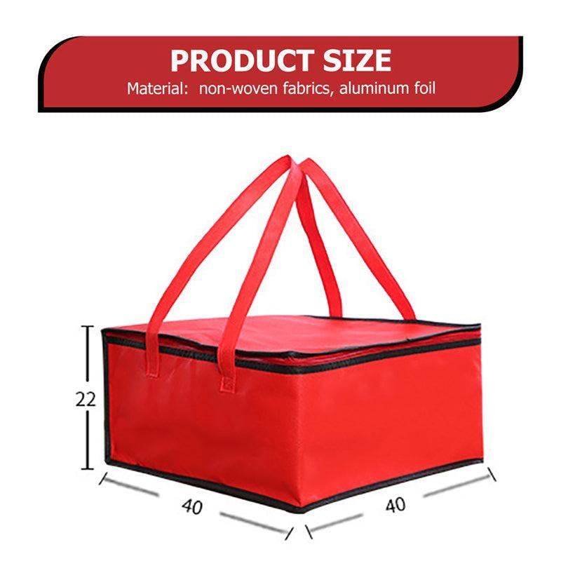 Pizza Delivery Bag Insulated Thermal Food Container Backpack Storage Insulated - White