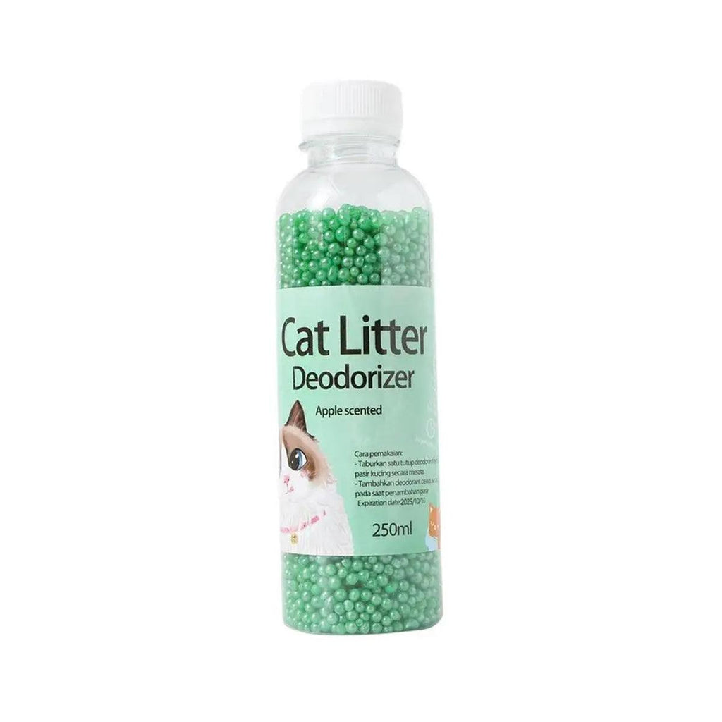 High Adsorption Cat Litter Deodorant Beads 250ml Long Lasting Odor Eliminator - Green