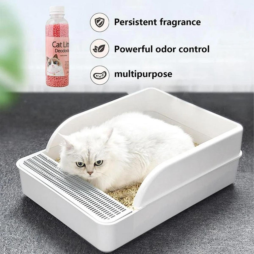 High Adsorption Cat Litter Deodorant Beads 250ml Long Lasting Odor Eliminator - Purple