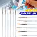 6X Extra Fine Detail Paint Brushes Art Miniatures Model Maker