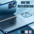 Purple For iPhone 13 12 11 Pro Max Case Thin Matte Ultra Slim Shockproof Clear Cover - iPhone 13 Pro