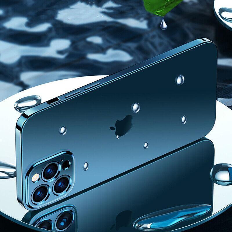 Purple For iPhone 13 12 11 Pro Max Case Thin Matte Ultra Slim Shockproof Clear Cover - iPhone 13 Pro Max