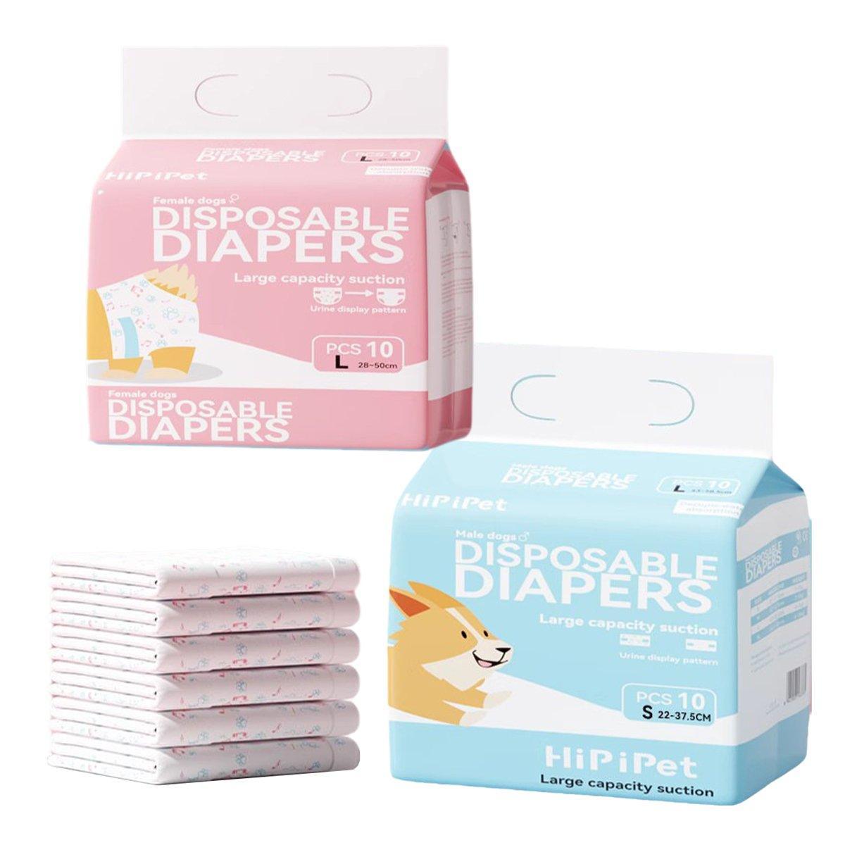 Dog Physiological Pants Pet Diaper Underwear for Hygiene and Incontinence Management - Female - L