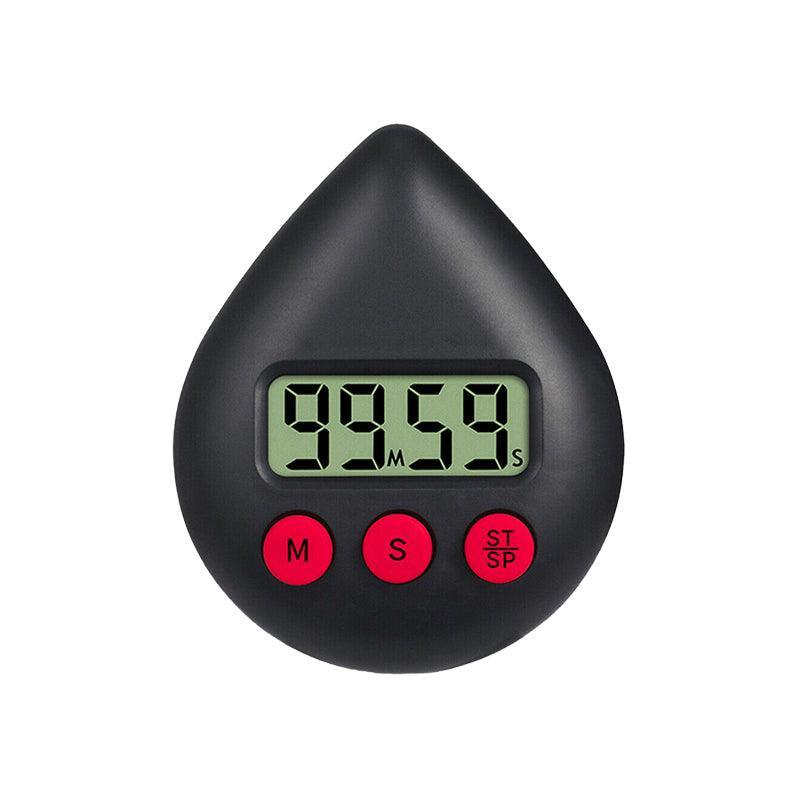 Water Drop Digital Timer Kitchen Study Alarm Countdown Electronic Clock 4 Colours - Pink