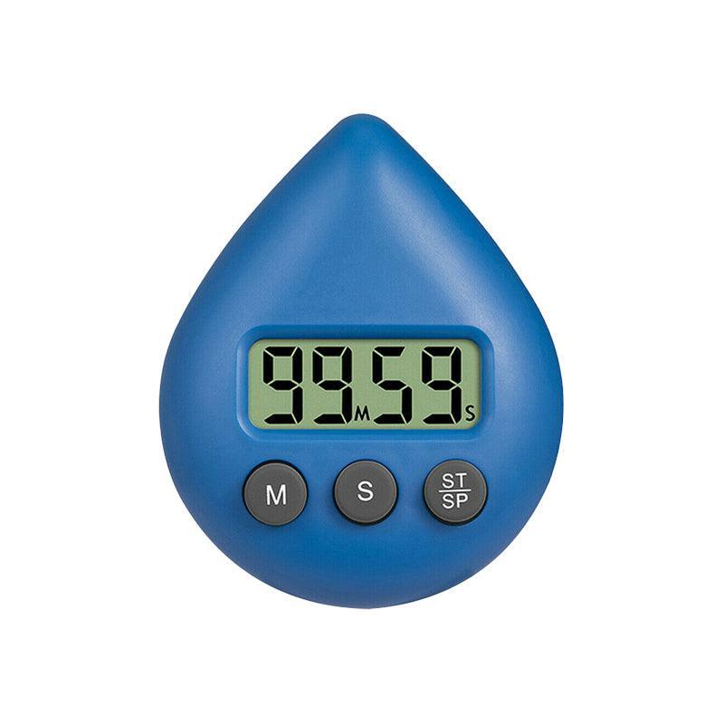 Water Drop Digital Timer Kitchen Study Alarm Countdown Electronic Clock 4 Colours - White