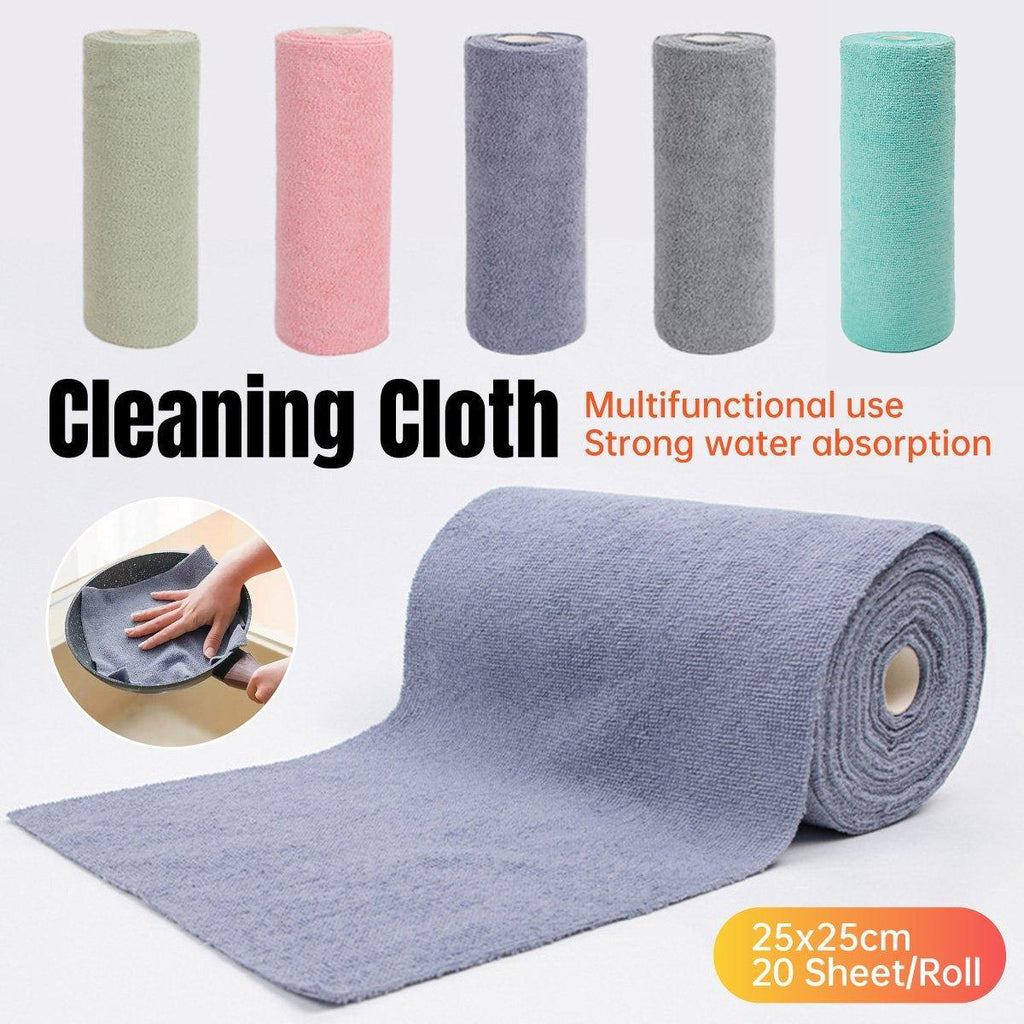 Multifunctional Kitchen Cleaning Towel Strong Absorbent Hand Tear Dish Cloth - Grey