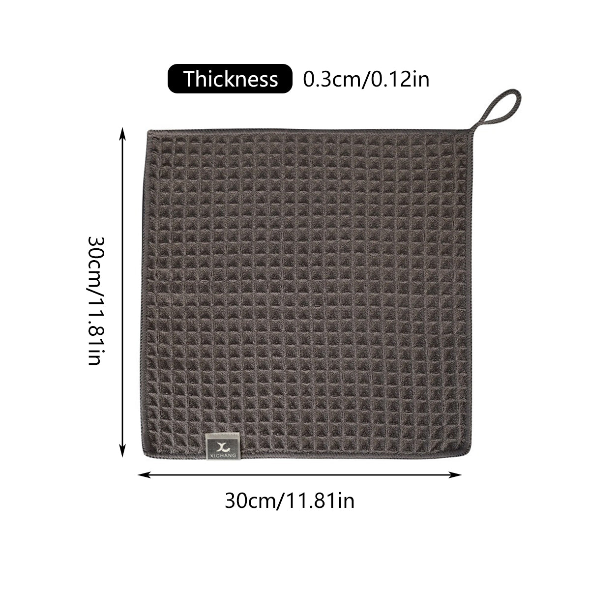 5PCS Waffle Cleaning Cloth Coffee Machine Bar Towel Dish Rag Absorbent - Coffee