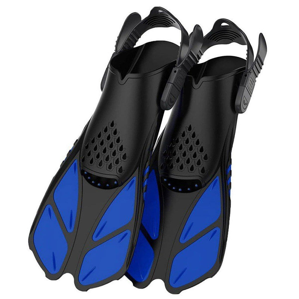 Adjustable Diving Flippers Swim Fins for Snorkeling Freestyle Training Gear - Purple-S/M