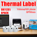 8 Rolls Compatible Brother Dk11201 400 Address Labels 29X90Mm Ql570 Ql700 Ql1050