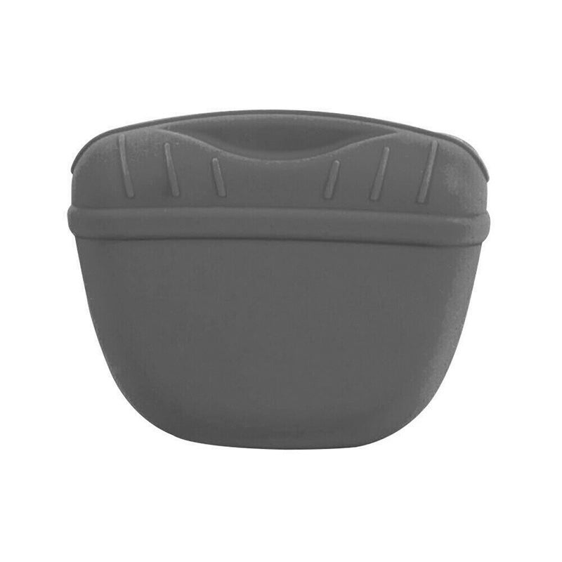 Dog Training Treat Bag Silicone Pet Pouch with Clip Waist Belt Snack Holder - Blue