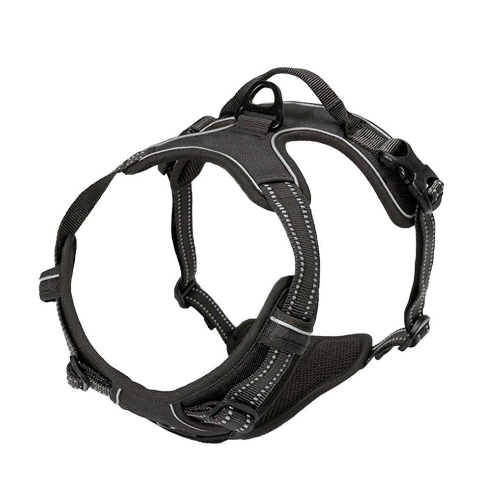 Adjustable No-Pull Dog Harness Vest S-XL Reflective Pet Training Outdoor Handle - Red-S