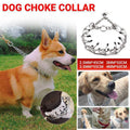 S-Xl Collar Choke Steel Metal Chain Dog Training Adjustable Necklace Sliver - L-3.5
