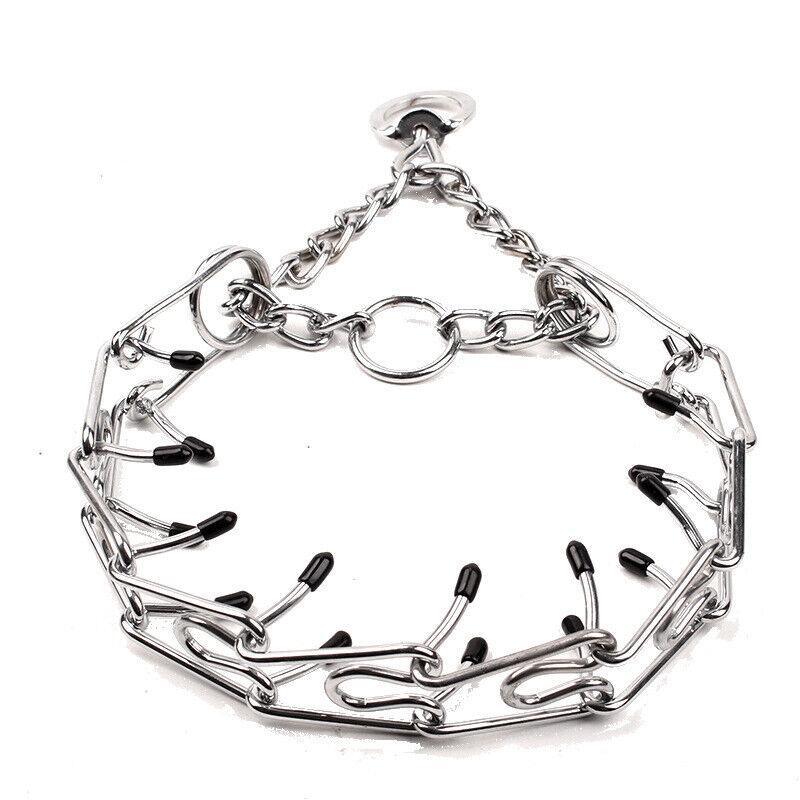 S-Xl Collar Choke Steel Metal Chain Dog Training Adjustable Necklace Sliver - S-2.5