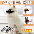 Adjustable XS Size Pet Dog Mask Mouth Muzzle Anti Barking Bite Stop Chewing Mask - Grey