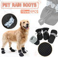 Set Anti Slip Waterproof Protective Dog Shoes Rain Boots Pet Socks Booties 4Pcs - XL
