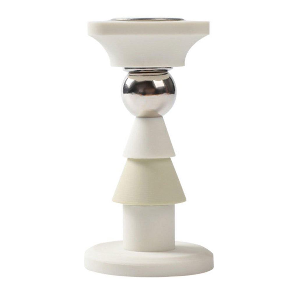 Silicone Silent Door Stopper with Suction Base and Secure Hold Catch Design - White